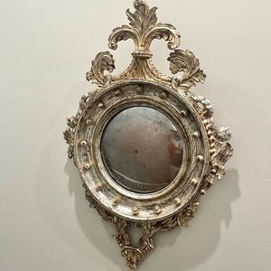 Antique LaBarge itslian gold gilt ornate regency wall mirror 34x33